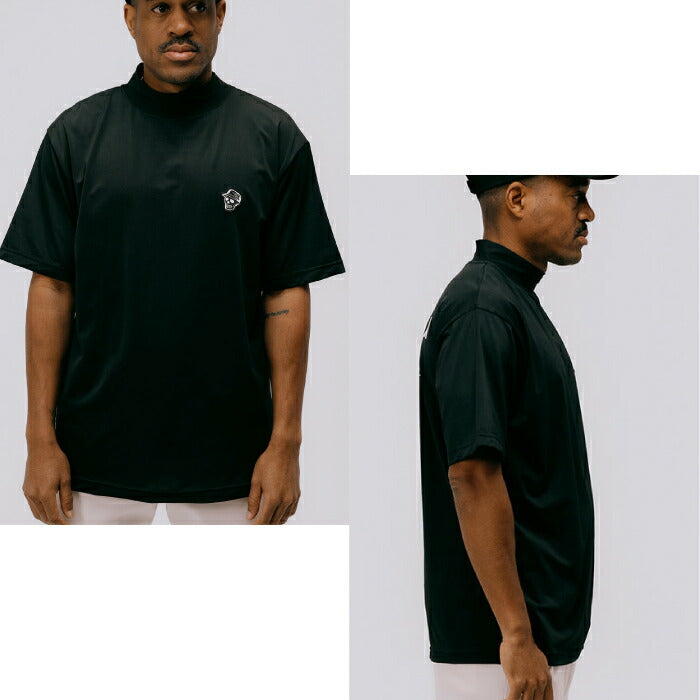 DEVEREUX GOLF デヴァローゴルフゴルフウェア メンズ DVG MOCK TEE 半袖モックネックシャツストレッチ性 吸汗速乾性 日本製 075762010