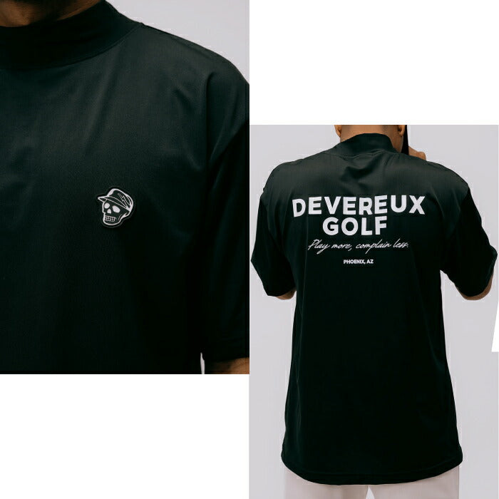 DEVEREUX GOLF デヴァローゴルフゴルフウェア メンズ DVG MOCK TEE 半袖モックネックシャツストレッチ性 吸汗速乾性 日本製 075762010