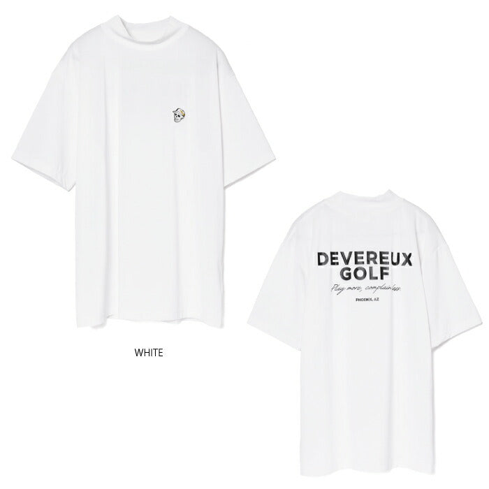 DEVEREUX GOLF デヴァローゴルフゴルフウェア メンズ DVG MOCK TEE 半袖モックネックシャツストレッチ性 吸汗速乾性 日本製 075762010