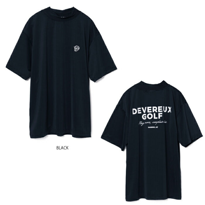 DEVEREUX GOLF デヴァローゴルフゴルフウェア メンズ DVG MOCK TEE 半袖モックネックシャツストレッチ性 吸汗速乾性 日本製 075762010