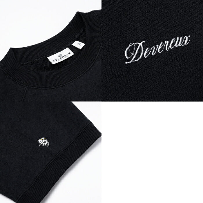 DEVEREUX GOLF デヴァローゴルフ ゴルフウェア メンズ DVG SL SWEAT 半袖スウェットシャツ 軽量 速乾性 日本製 075762013