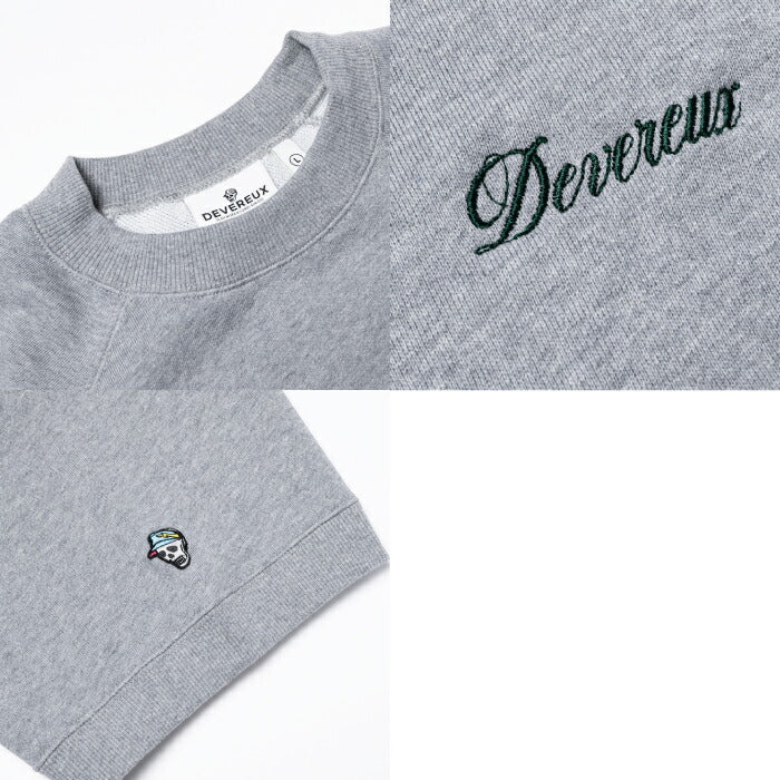 DEVEREUX GOLF デヴァローゴルフ ゴルフウェア メンズ DVG SL SWEAT 半袖スウェットシャツ 軽量 速乾性 日本製 075762013