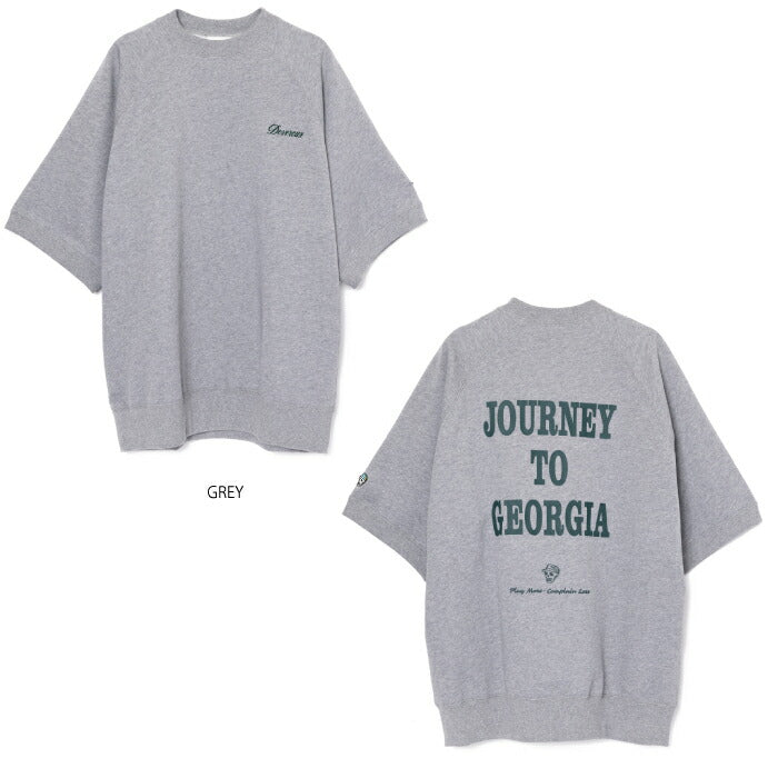 DEVEREUX GOLF デヴァローゴルフ ゴルフウェア メンズ DVG SL SWEAT 半袖スウェットシャツ 軽量 速乾性 日本製 075762013