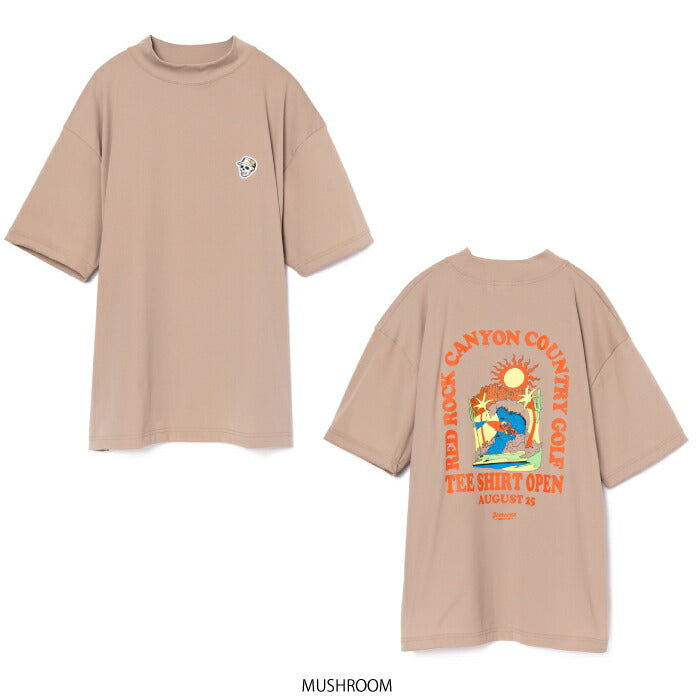 DEVEREUX GOLF デヴァローゴルフゴルフウェア メンズ DVG SEASONAL MOCK T 半袖モックネックシャツストレッチ吸汗速乾 UVカバー 日本製 075762020