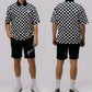 DEVEREUX GOLF デヴァローゴルフゴルフウェア メンズ DVG CHECK MATE POLO 半袖ポロシャツ 形態安定  抗ピル 吸水速乾 UVカバー 075762021