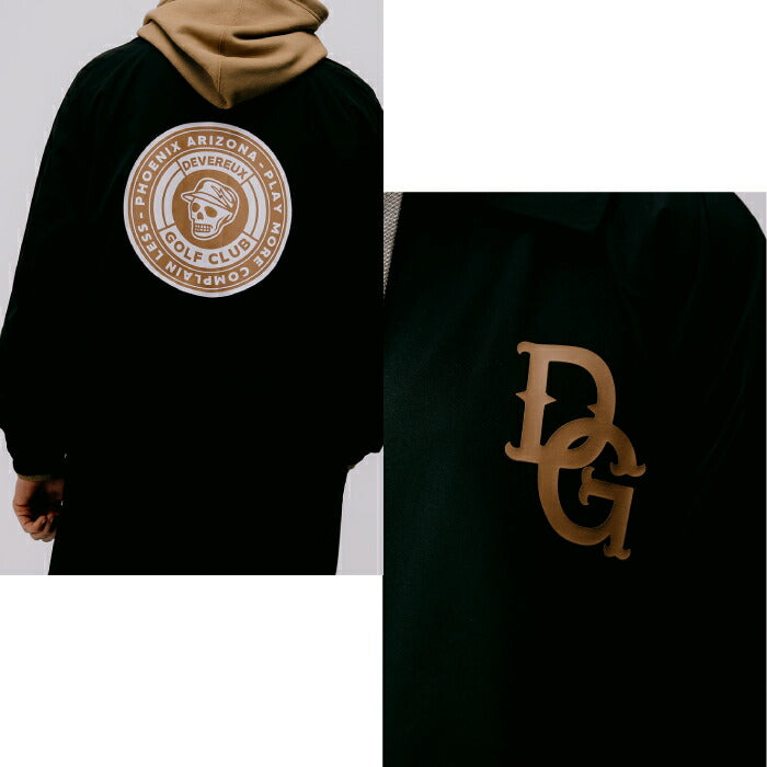 DEVEREUX GOLF デヴァローゴルフゴルフウェア メンズ DVG COACH JKT コーチジャケデヴ ブルゾン ストレッチ撥水加工 075762101