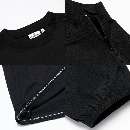 DEVEREUX GOLF デヴァローゴルフ ゴルフウェア メンズ DVG CREW PASTE 長袖ブルゾン かぶり プルオーバー 4WAYストレッチ 撥水機能 UVカット 接触冷感 075762102