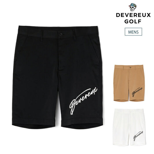 DEVEREUX GOLF デヴァローゴルフ ゴルフウェア メンズ DVG LOGO HALF PANTS ショートパンツ 撥水加工 速乾性 防シワ イージーケア 075762404