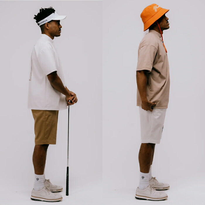 DEVEREUX GOLF デヴァローゴルフゴルフウェア メンズ DVG LOGO HALF PANTS ショートパンツ 撥水加工 速乾性 防シワ イージーケア 075762404