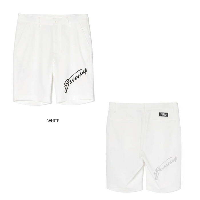 DEVEREUX GOLF デヴァローゴルフゴルフウェア メンズ DVG LOGO HALF PANTS ショートパンツ 撥水加工 速乾性 防シワ イージーケア 075762404