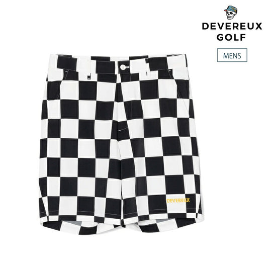 DEVEREUX GOLF デヴァローゴルフ ゴルフウェア メンズ DVG CHECK MATE HALF PANTS ショートパンツ 撥水 吸汗速乾 防シワ 075762410