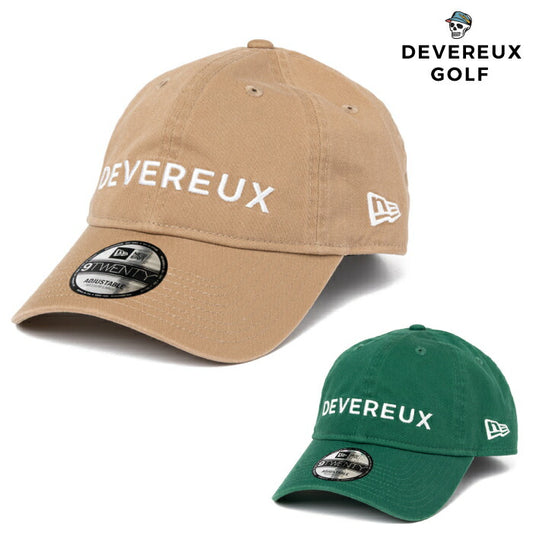DEVEREUX GOLF デヴァローゴルフ ゴルフウェア メンズ レディース DVG NEWERA CAP 帽子 DEVEREUX × NEW ERA 初コラボ やや浅めシルエット 075762802