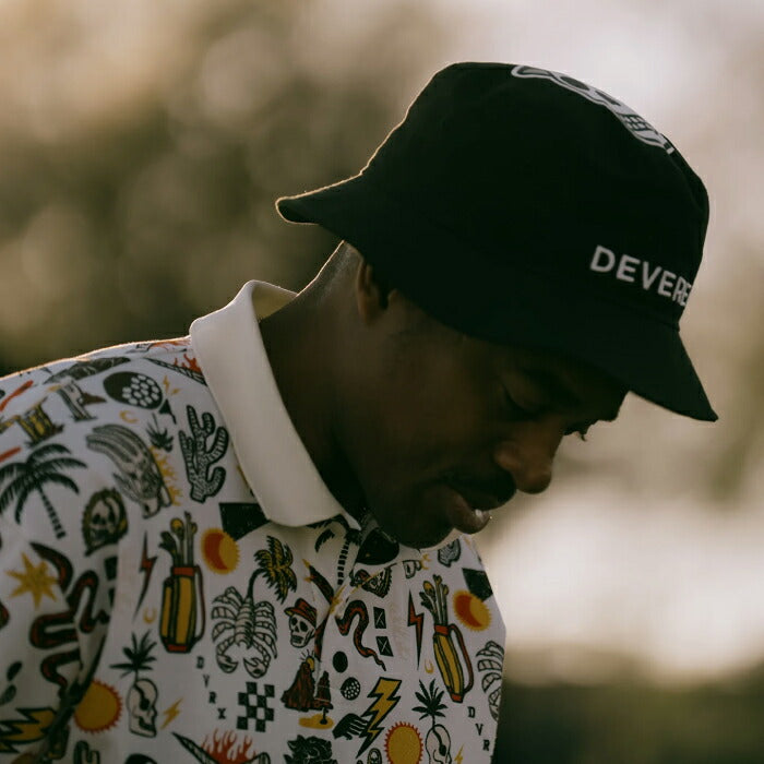 DEVEREUX GOLF デヴァローゴルフゴルフウェア メンズ レディース DVG × NEW ERA® BUCKET バケットハット 帽子 DEVEREUX × NEW ERA 初コラボ 075762804