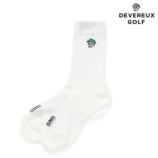 DEVEREUX GOLF デヴァローゴルフ ゴルフウェア メンズ DVG SKULL CD SOCKS スポーツリブソックス 075762806