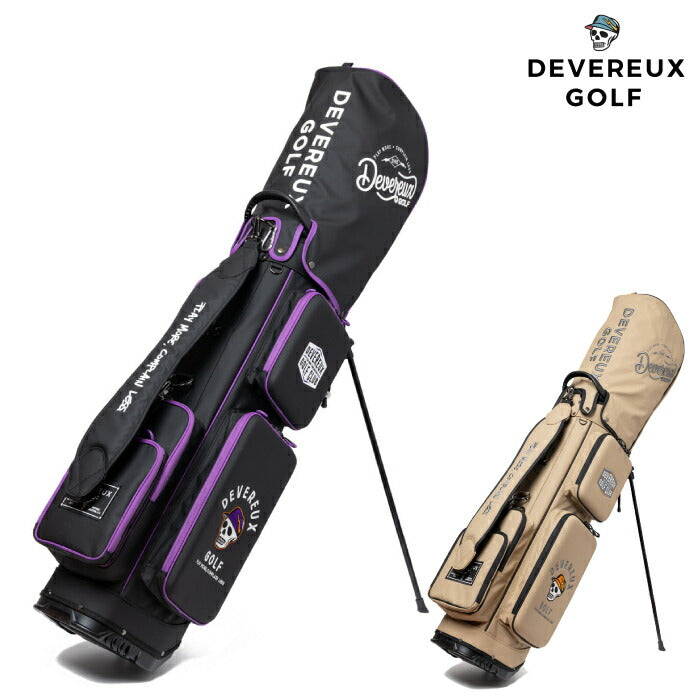 DEVEREUX GOLF デヴァローゴルフメンズ レディース DVG DEEP side POCKET CB キャディバッグ 圧倒的な収納力 専用フードカバー付属 075762810