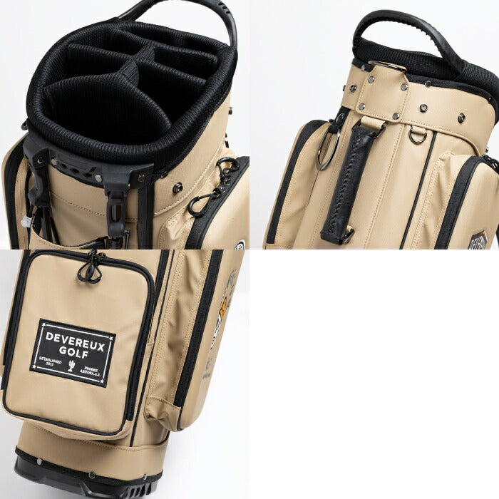 DEVEREUX GOLF デヴァローゴルフメンズ レディース DVG DEEP side POCKET CB キャディバッグ 圧倒的な収納力 専用フードカバー付属 075762810