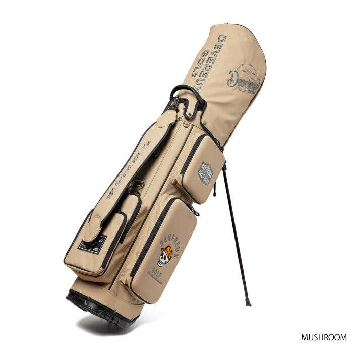 DEVEREUX GOLF デヴァローゴルフメンズ レディース DVG DEEP side POCKET CB キャディバッグ 圧倒的な収納力 専用フードカバー付属 075762810
