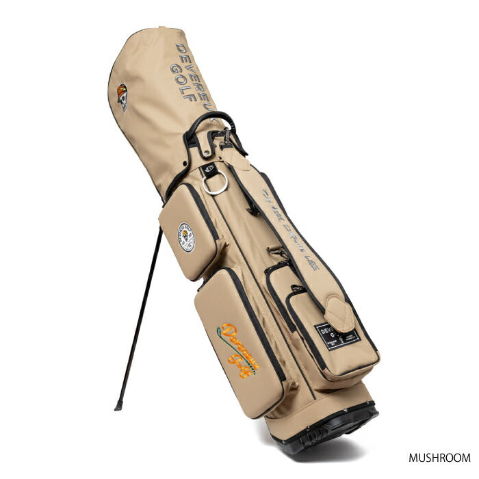 DEVEREUX GOLF デヴァローゴルフメンズ レディース DVG DEEP side POCKET CB キャディバッグ 圧倒的な収納力 専用フードカバー付属 075762810
