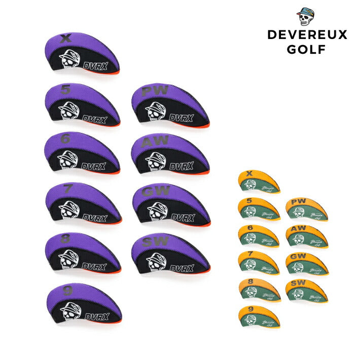 DEVEREUX GOLF デヴァローゴルフメンズ レディース DVG IRON COVER アイアンカバー 大好評 柔らかな質感 独創性 実用性 075762815