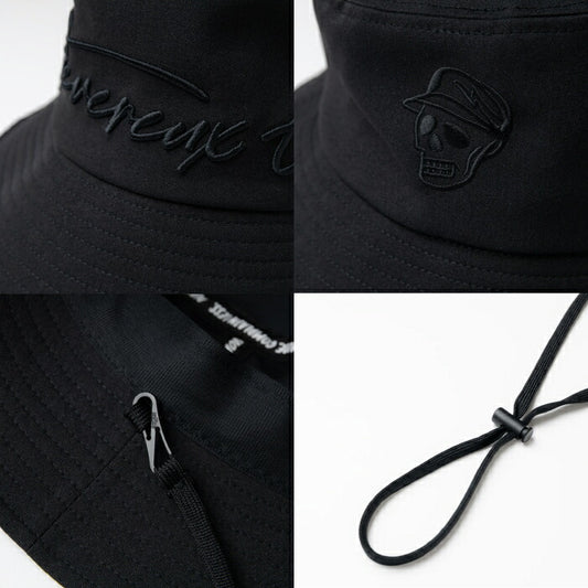 DEVEREUX GOLF デヴァローゴルフ ゴルフウェア メンズ レディース DVG STRETCH TWILL BUCKET バケットハット 帽子 サイズ調整機能付き 日本製 075762830