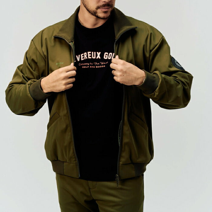 DEVEREUX GOLF デヴァローゴルフ ゴルフウェア メンズ DVG 3LAYER TRACK JACKET ブルゾン 軽量3層 高透湿 日本製 セットアップ対応 075764103