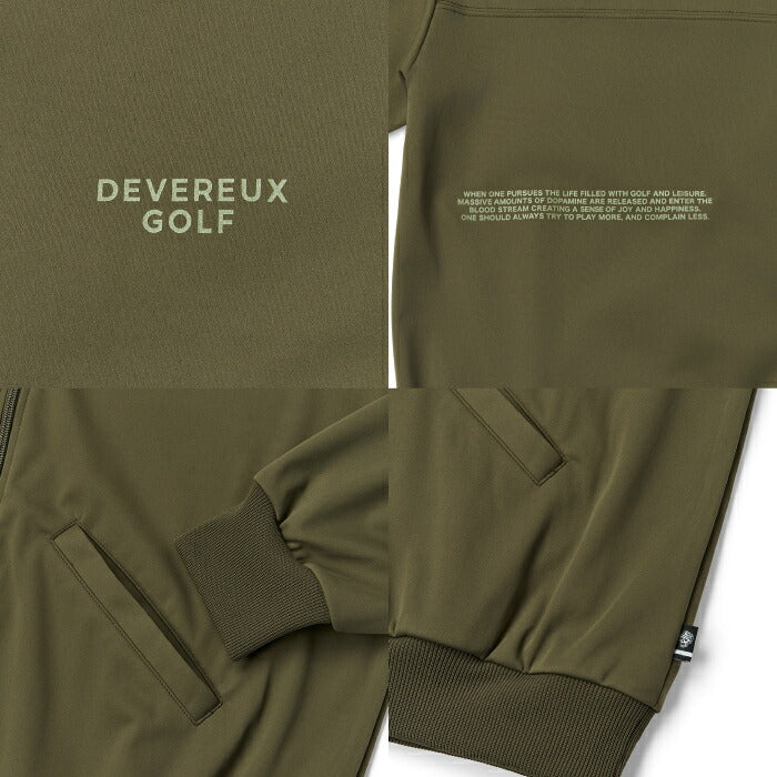 DEVEREUX GOLF デヴァローゴルフ ゴルフウェア メンズ DVG 3LAYER TRACK JACKET ブルゾン 軽量3層 高透湿 日本製 セットアップ対応 075764103
