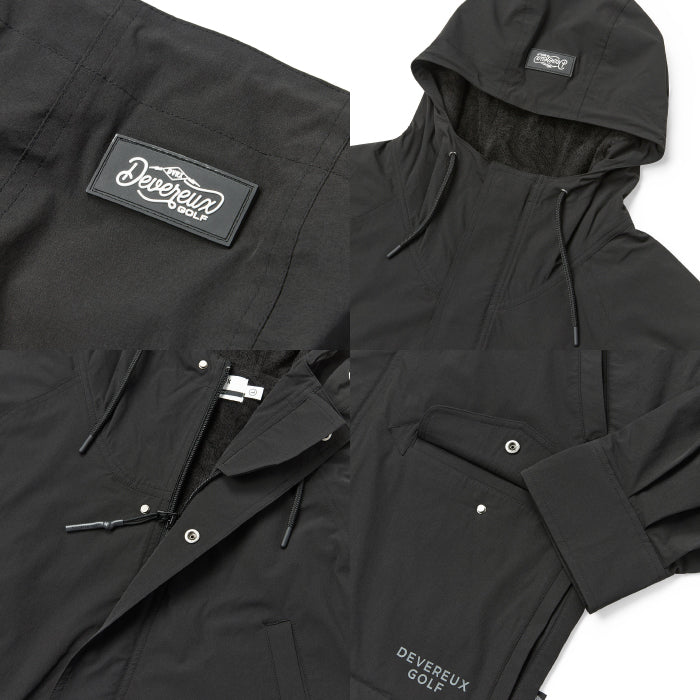 DEVEREUX GOLF デヴァローゴルフ ゴルフウェア メンズ DVG Mountain Jacket マウンテンパーカー 裏地起毛 断熱 保温 軽量 通気性 吸水速乾性 セットアップ 075764107