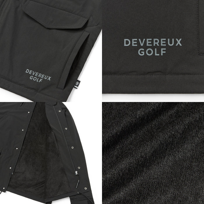 DEVEREUX GOLF デヴァローゴルフ ゴルフウェア メンズ DVG Mountain Jacket マウンテンパーカー 裏地起毛 断熱 保温 軽量 通気性 吸水速乾性 セットアップ 075764107