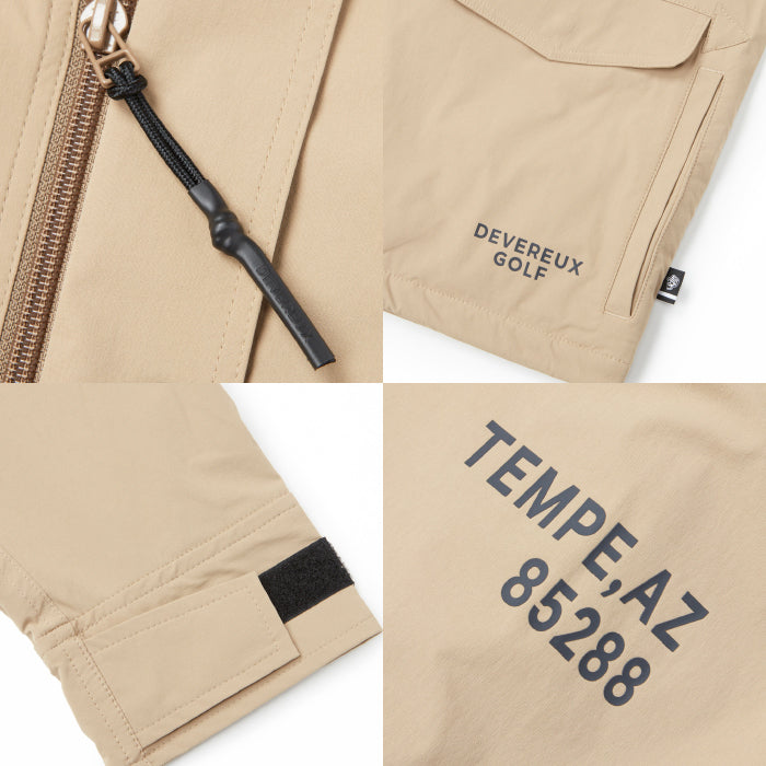 DEVEREUX GOLF デヴァローゴルフ ゴルフウェア メンズ DVG Mountain Jacket マウンテンパーカー 裏地起毛 断熱 保温 軽量 通気性 吸水速乾性 セットアップ 075764107