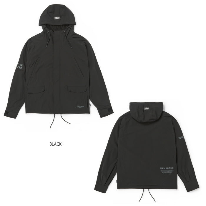 DEVEREUX GOLF デヴァローゴルフ ゴルフウェア メンズ DVG Mountain Jacket マウンテンパーカー 裏地起毛 断熱 保温 軽量 通気性 吸水速乾性 セットアップ 075764107