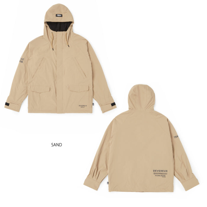 DEVEREUX GOLF デヴァローゴルフ ゴルフウェア メンズ DVG Mountain Jacket マウンテンパーカー 裏地起毛 断熱 保温 軽量 通気性 吸水速乾性 セットアップ 075764107