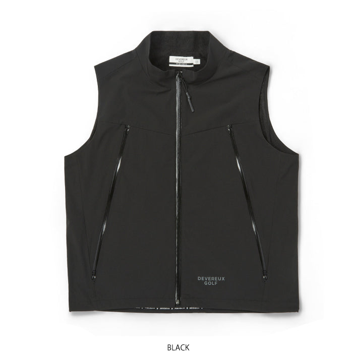 DEVEREUX GOLF デヴァローゴルフ ゴルフウェア メンズ DVG VEST ベスト ファスナー 裏地起毛 断熱 保温 軽量 通気性 吸水速乾性 セットアップ 075764203