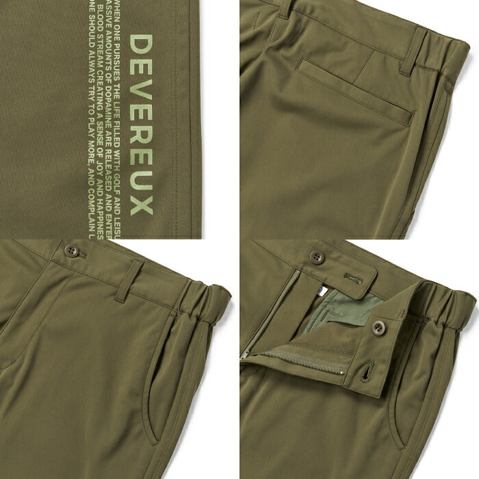 DEVEREUX GOLF デヴァローゴルフ ゴルフウェア メンズ DVG 3LAYER TRACK PANTS トラックパンツ 軽量3層 透湿性 ややワイドなシルエット 日本製 セットアップ対応 075764401