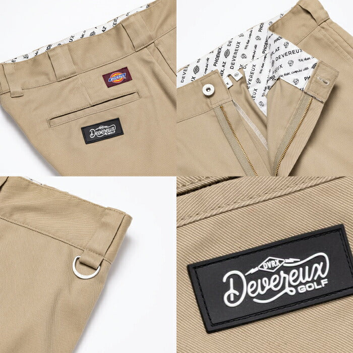 DEVEREUX GOLF デヴァローゴルフ ゴルフウェア メンズ Dickies x DEVEREUX WORK PANTS ストレッチロングパンツ Dickiesコラボ 洗練のストレートシルエット 075764402