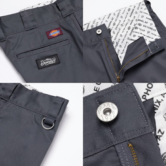 DEVEREUX GOLF デヴァローゴルフ ゴルフウェア メンズ Dickies x DEVEREUX WORK PANTS ストレッチロングパンツ Dickiesコラボ 洗練のストレートシルエット 075764402