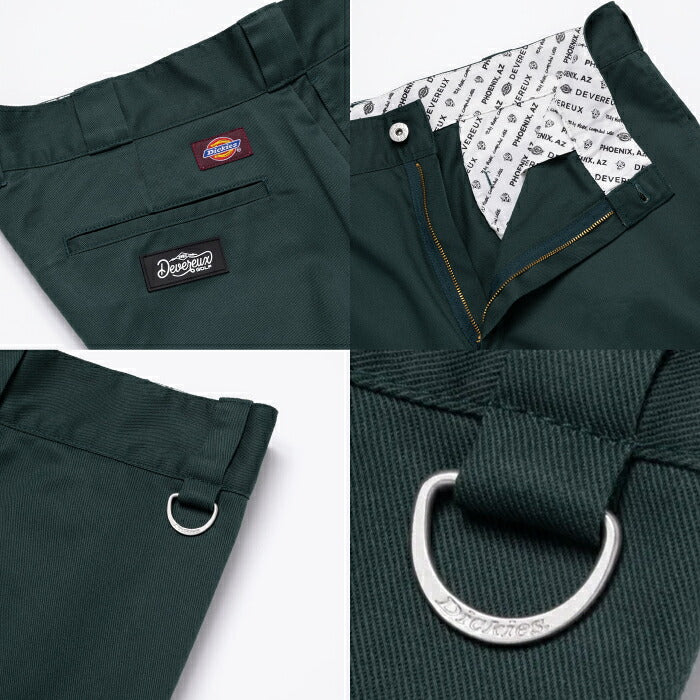 DEVEREUX GOLF デヴァローゴルフ ゴルフウェア メンズ Dickies x DEVEREUX WORK PANTS ストレッチロングパンツ Dickiesコラボ 洗練のストレートシルエット 075764402