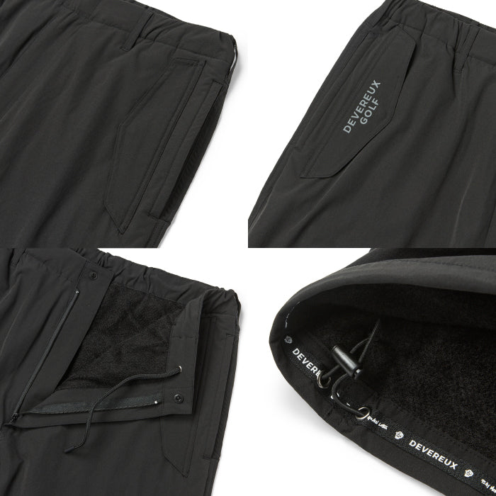 DEVEREUX GOLF デヴァローゴルフ ゴルフウェア メンズ DVG TRAINING PANTS ロングパンツ 裏地起毛 断熱 保温 軽量 通気性 吸水速乾性 セットアップ 075764407