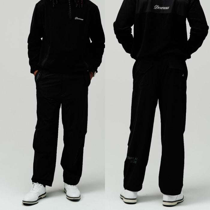DEVEREUX GOLF デヴァローゴルフ ゴルフウェア メンズ DVG TRAINING PANTS ロングパンツ 裏地起毛 断熱 保温 軽量 通気性 吸水速乾性 セットアップ 075764407