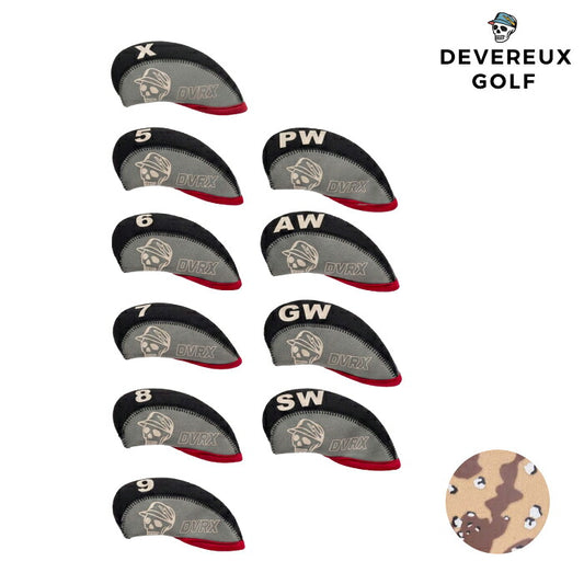 DEVEREUX GOLF デヴァローゴルフ メンズ レディース DVG PIONEER TOWN IRON COVER ネオプレーン 定番 アイアンカバー 3D縫製 075764806