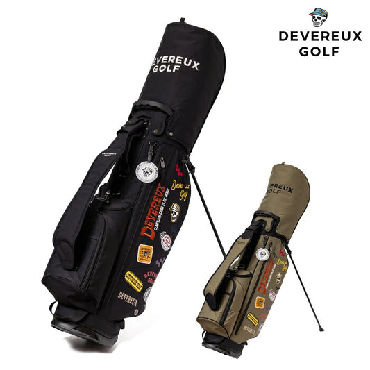 DEVEREUX GOLF デヴァローゴルフ メンズ レディース PIONEER TOWN Logo Assorted CADDIE BAG 新型スタンドキャディバッグ ポケット多数配置 シューズ専用ポケット付属 075764811