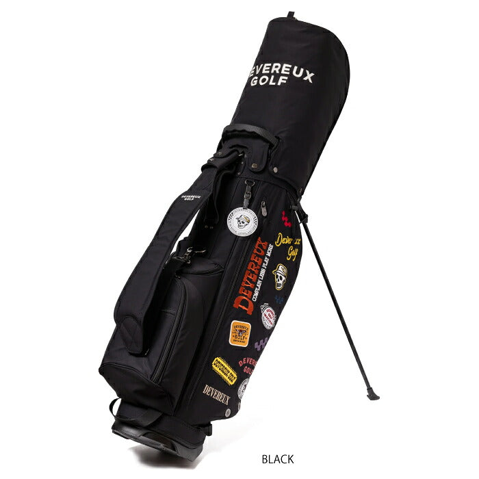 DEVEREUX GOLF デヴァローゴルフ メンズ レディース PIONEER TOWN Logo Assorted CADDIE BAG 新型スタンドキャディバッグ ポケット多数配置 シューズ専用ポケット付属 075764811