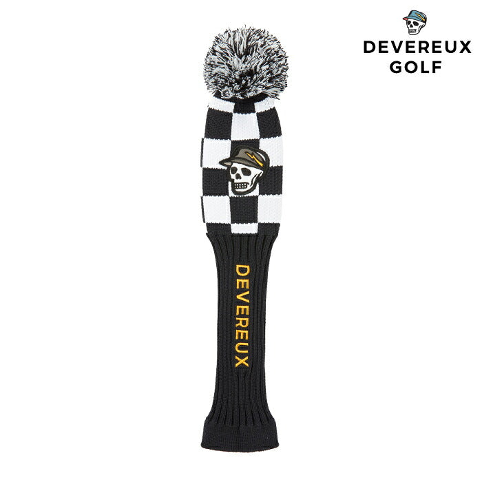 DEVEREUX GOLF デヴァローゴルフ メンズ レディース DVG Knit FW Cover ニットFWカバー ジャガード編み ポンポン付き 075764820