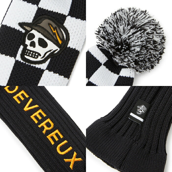 DEVEREUX GOLF デヴァローゴルフ メンズ レディース DVG Knit FW Cover ニットFWカバー ジャガード編み ポンポン付き 075764820