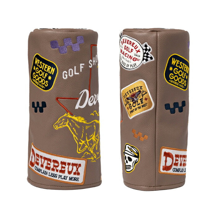 DEVEREUX GOLF デヴァローゴルフ メンズ レディース PIONEER TOWN DR BARREL COVER バレル型ドライバーヘッドカバー シリーズ商品あり 075764825