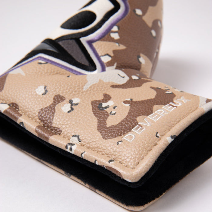 DEVEREUX GOLF デヴァローゴルフ メンズ レディース DVG Skull Icon Blade Headcover ブレードパターカバー ミリタリーテイスト マグネット式の開閉 高品質PUレザー採用 075764829