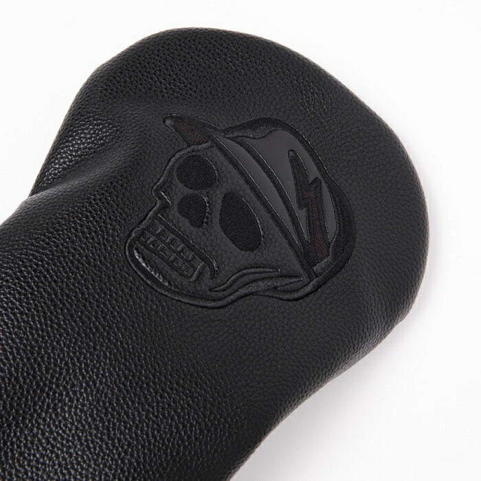 DEVEREUX GOLF デヴァローゴルフ メンズ レディース DVG Skull Icon DR Headcover ドライバーヘッドカバー オールブラック 高品質PUレザー採用 シリーズ商品あり 075764830