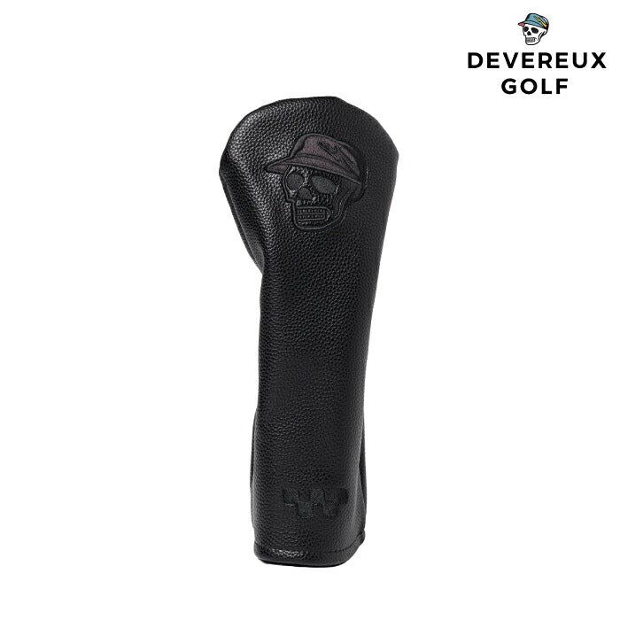 DEVEREUX GOLF デヴァローゴルフ メンズ レディース DVG Skull Icon UT Headcover ユーティリティヘッドカバー オールブラック 高品質PUレザー採用 シリーズ商品あり 075764832
