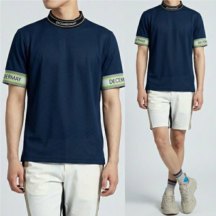 DECEMBERMAY ディセンバーメイ メンズ Coolness Mesh mockneck / MAN メッシュ構造 セットアップ対応1-305-0132