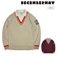 DECEMBERMAY ディセンバーメイ ゴルフウェア メンズ Avignon Fake layered Knit Polo MAN 長袖ニットポロ 保湿性 吸湿性 速乾性 上品な光沢感のあるテンセル素材 1-312-1005