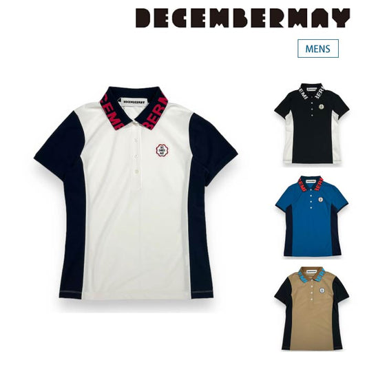 DECEMBERMAY ディセンバーメイ メンズ ゴルフウェア 半袖ポロシャツ Color combination polo/MEN 1-405-0143